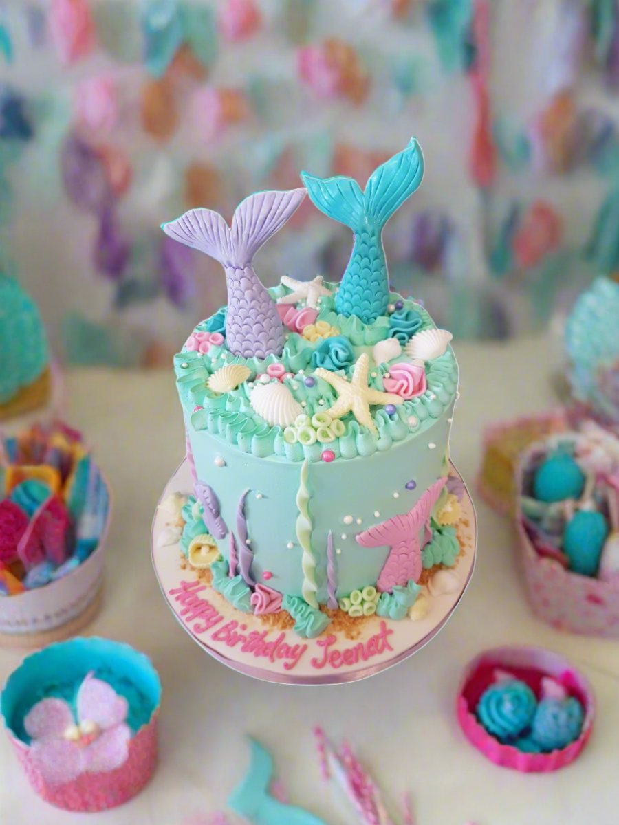 Jeenat Mermaid Birthday Cake
