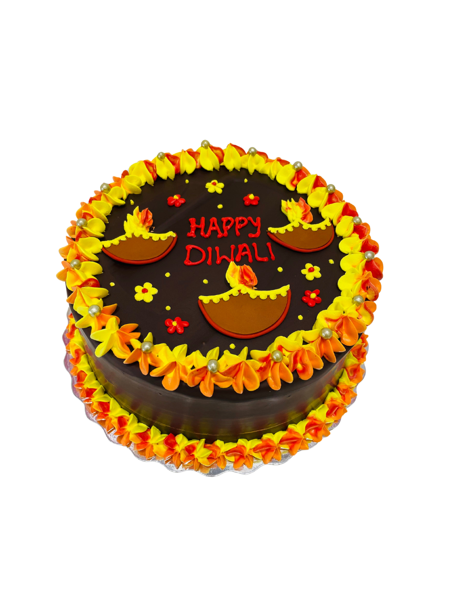 Diwali Lamps Cake