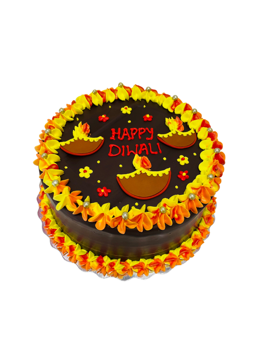 Diwali Lamps Cake