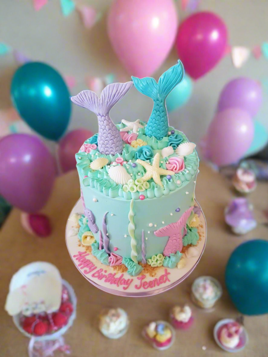 Jeenat Mermaid Birthday Cake