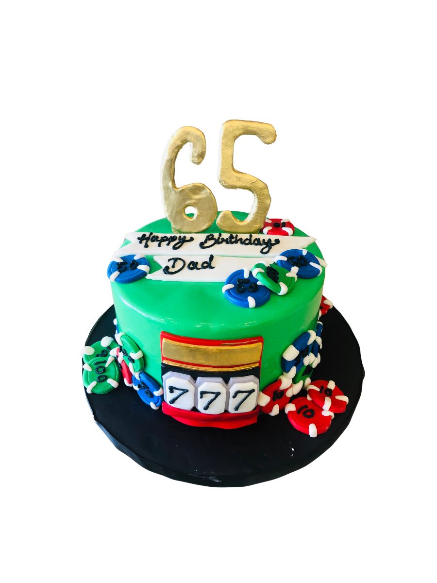Casino Party Birthday Cake