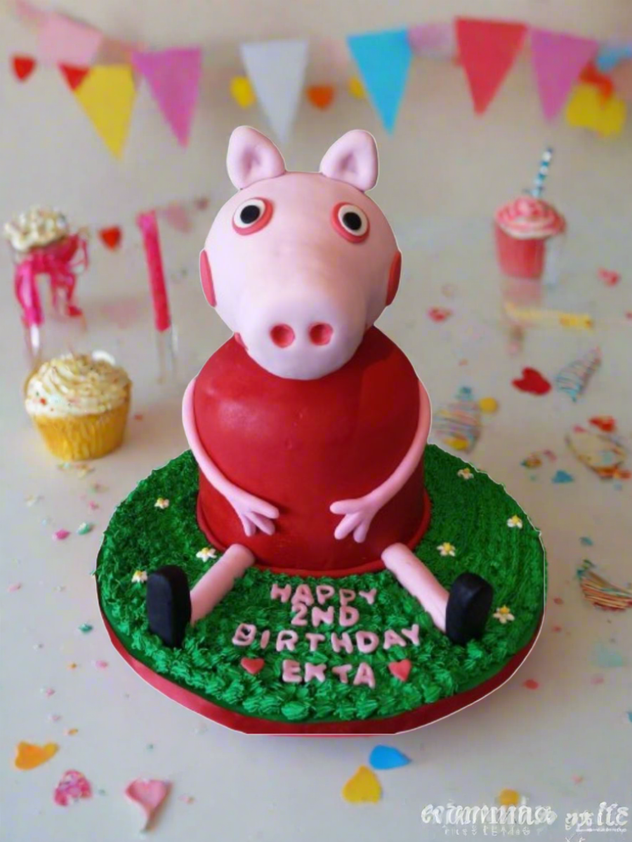 Peppa Pig Molded Cake