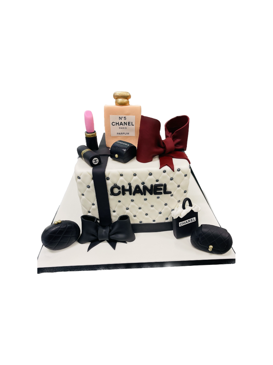 Chanel Black And White Fondant Cake