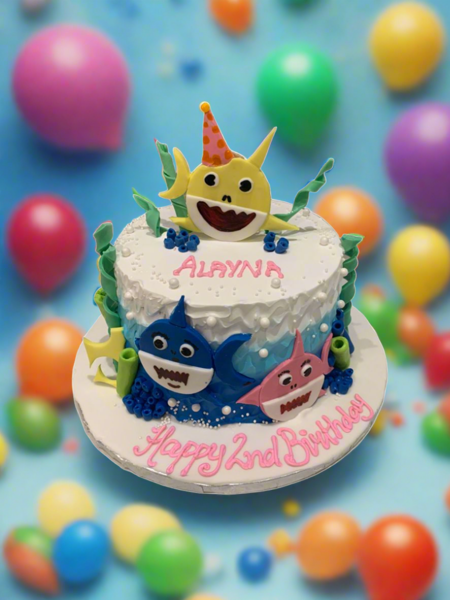 Alayna Baby Shark Birthday Cake