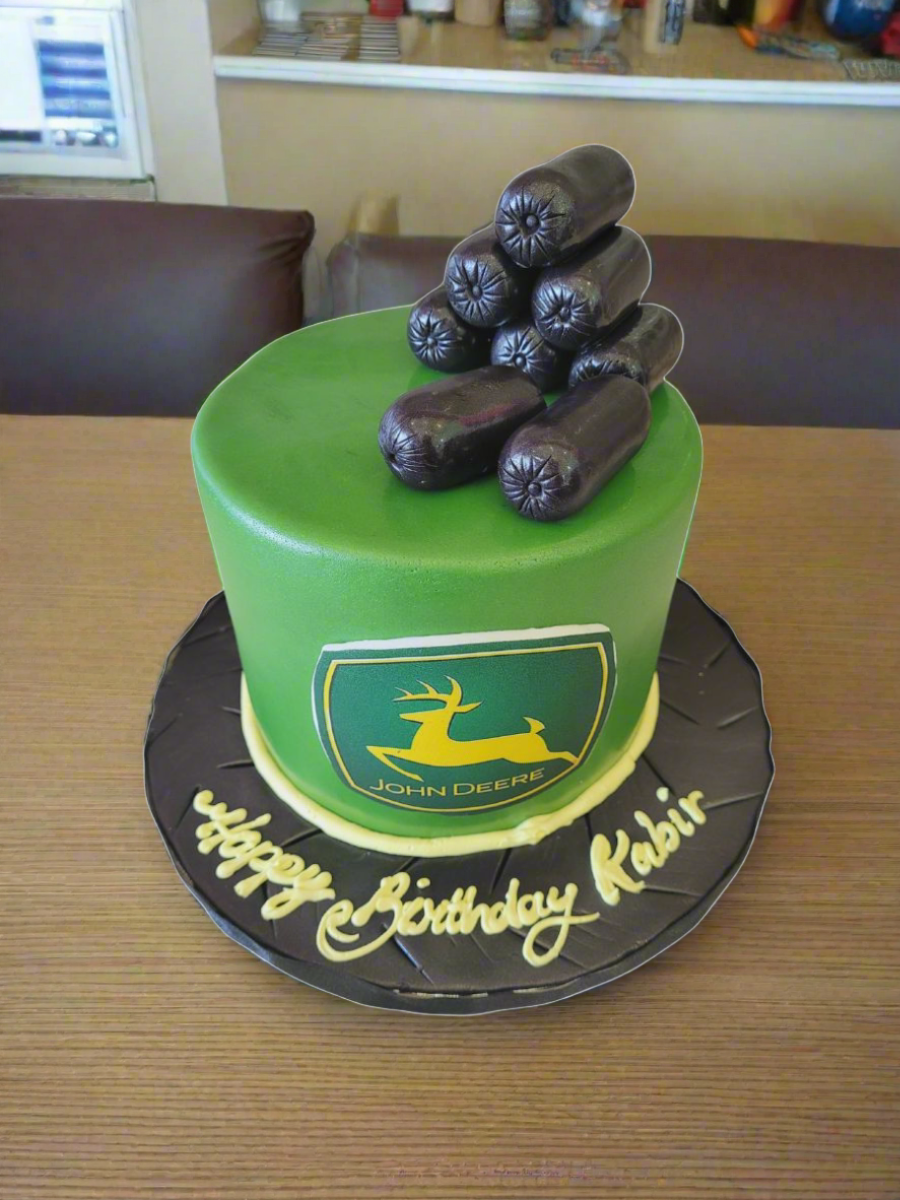 John Deere Fondant Birthday Cake