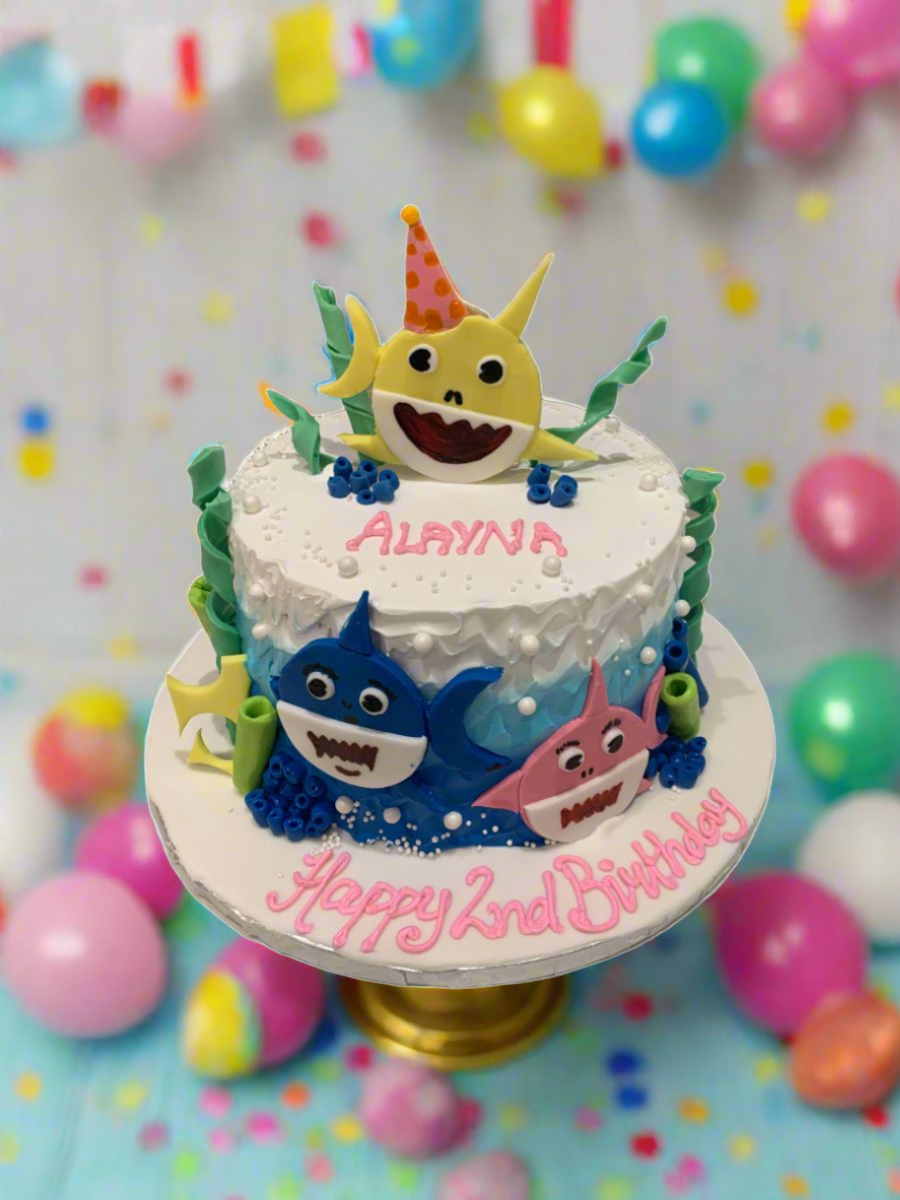 Alayna Baby Shark Birthday Cake