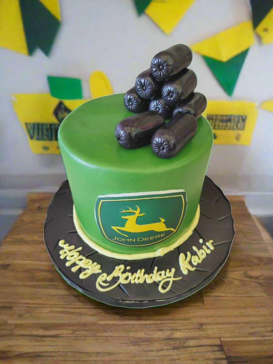 John Deere Fondant Birthday Cake