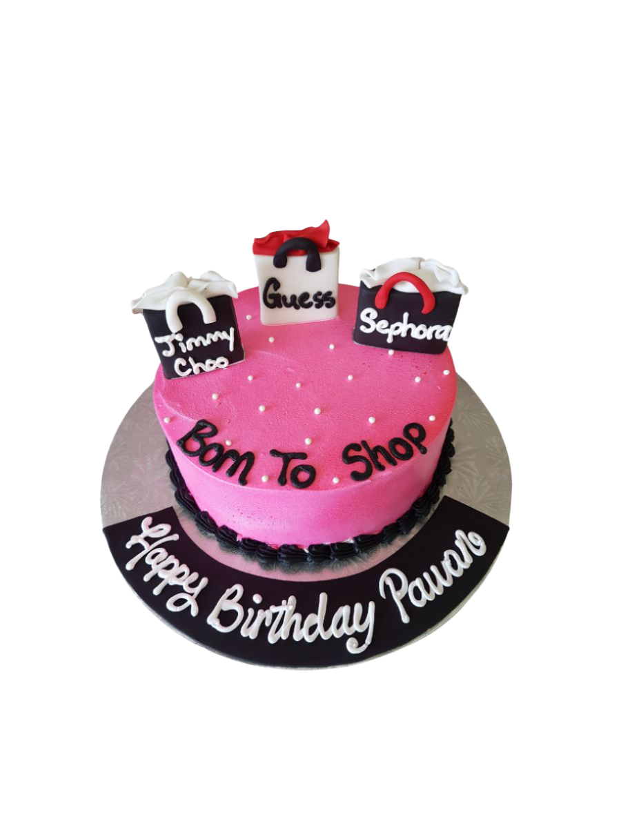 Born To Shop Bag Birthday Cake