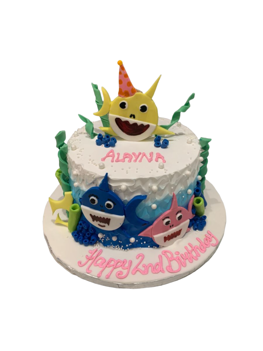 Alayna Baby Shark Birthday Cake