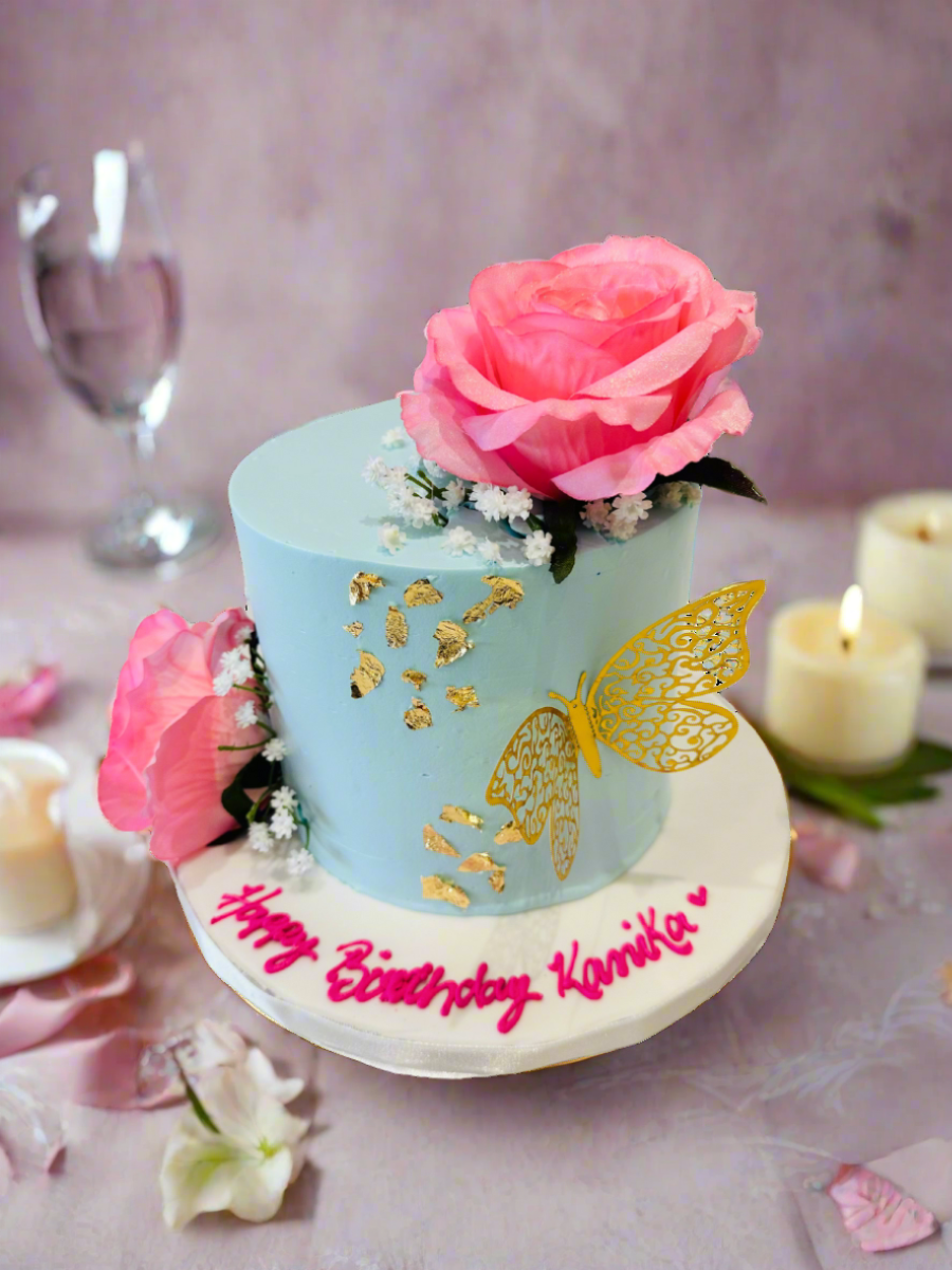 Kanika Pink Floral Cake