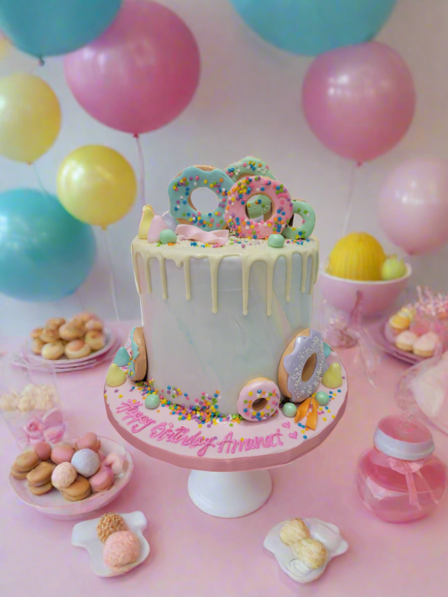Donut Fondant Cake