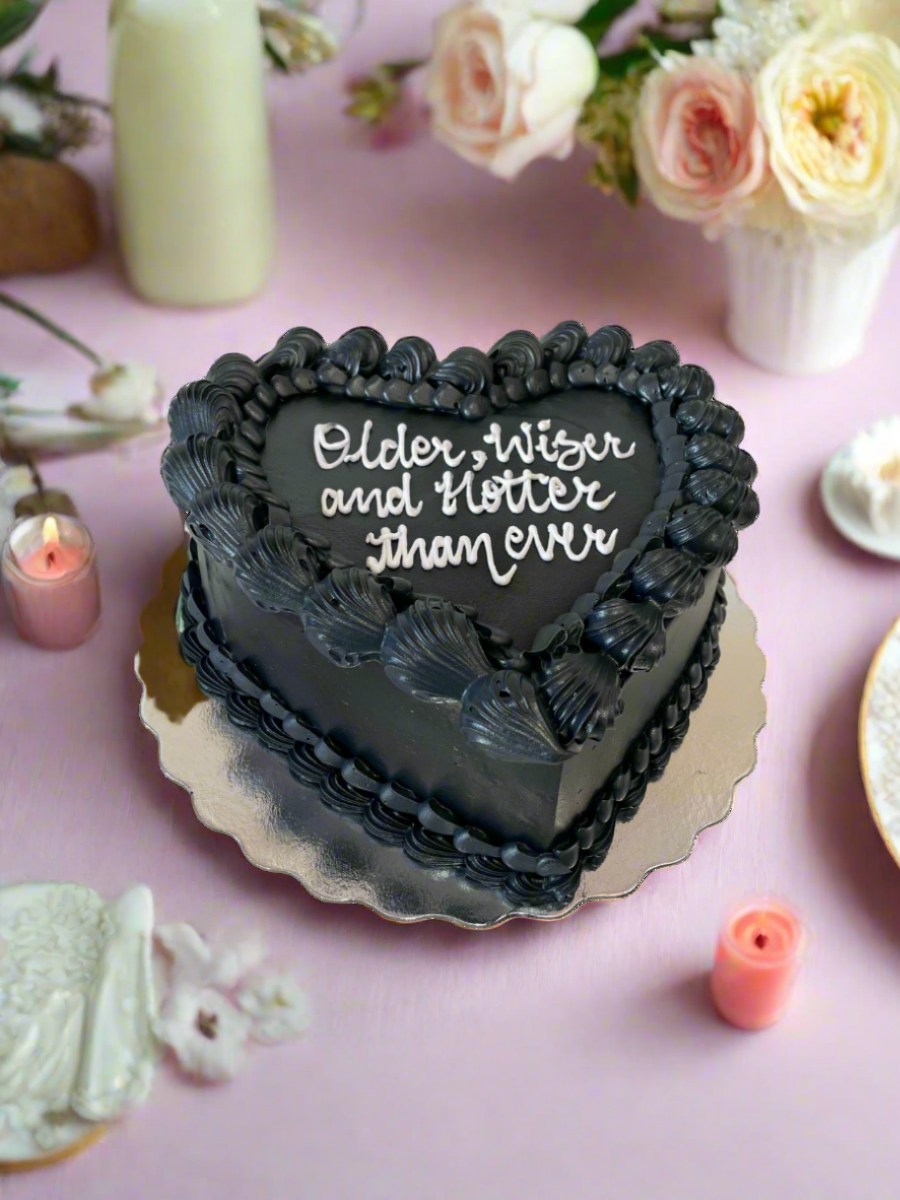 Black Heart Cake
