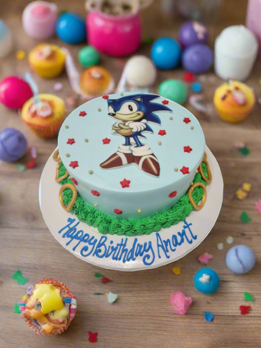 Zion Sonic Birthday Cake