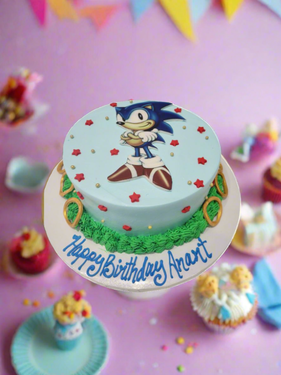 Zion Sonic Birthday Cake