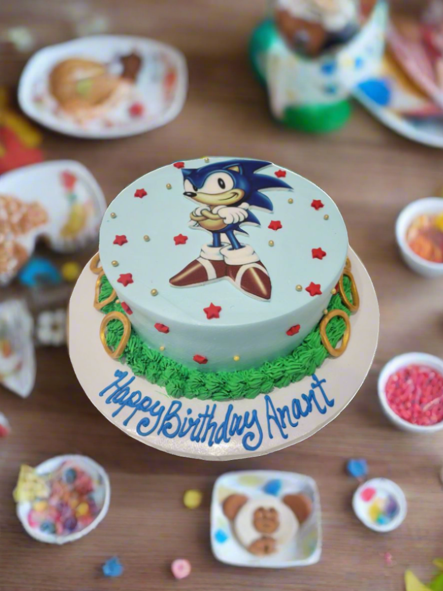Zion Sonic Birthday Cake