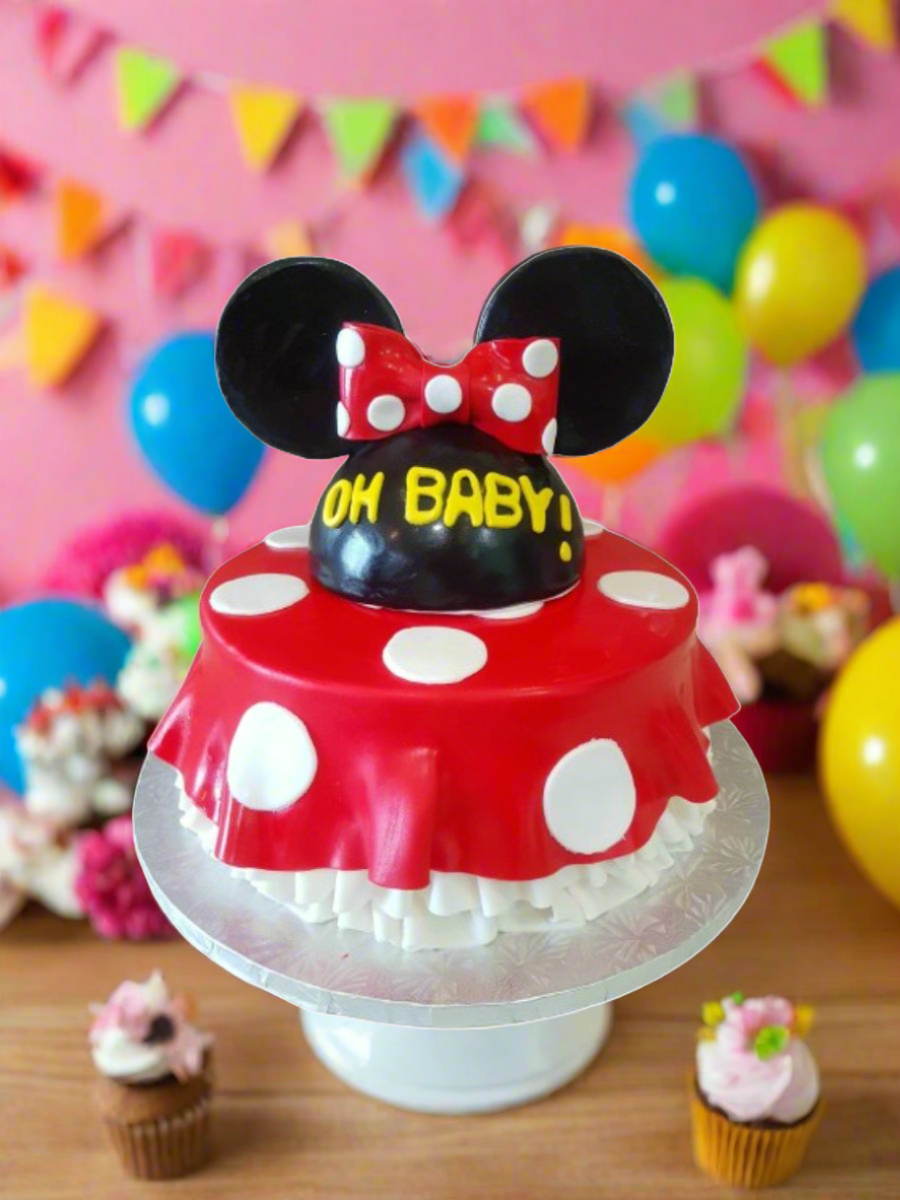 Oh Baby Minnie & Mickey Mouse Cake