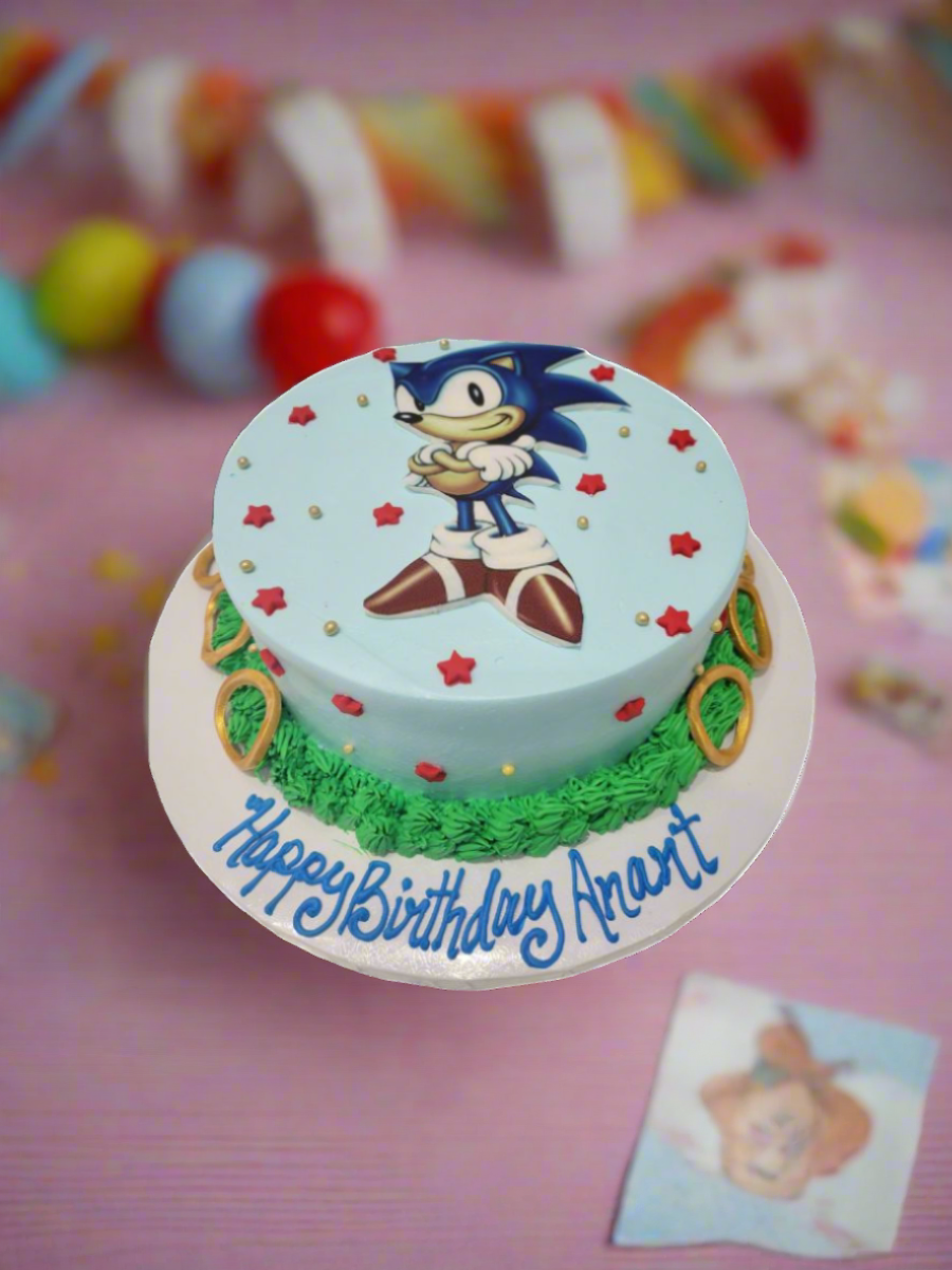 Zion Sonic Birthday Cake