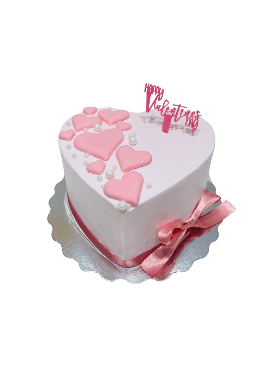 Pink Pearl Valentine Cake
