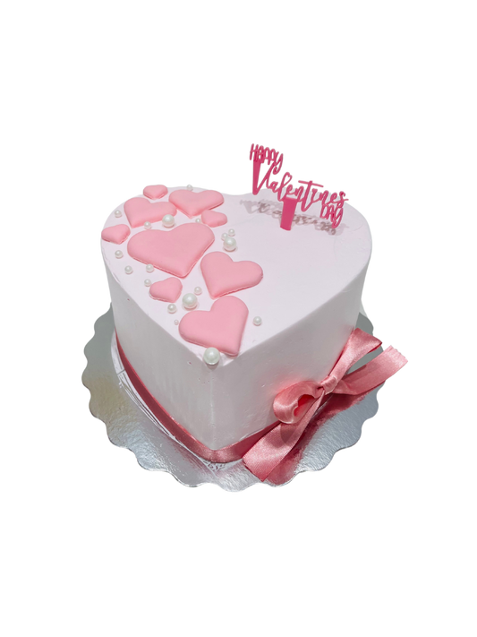 Pink Pearl Valentine Cake