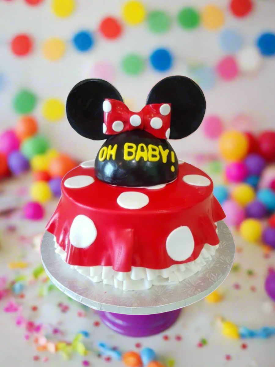 Oh Baby Minnie & Mickey Mouse Cake