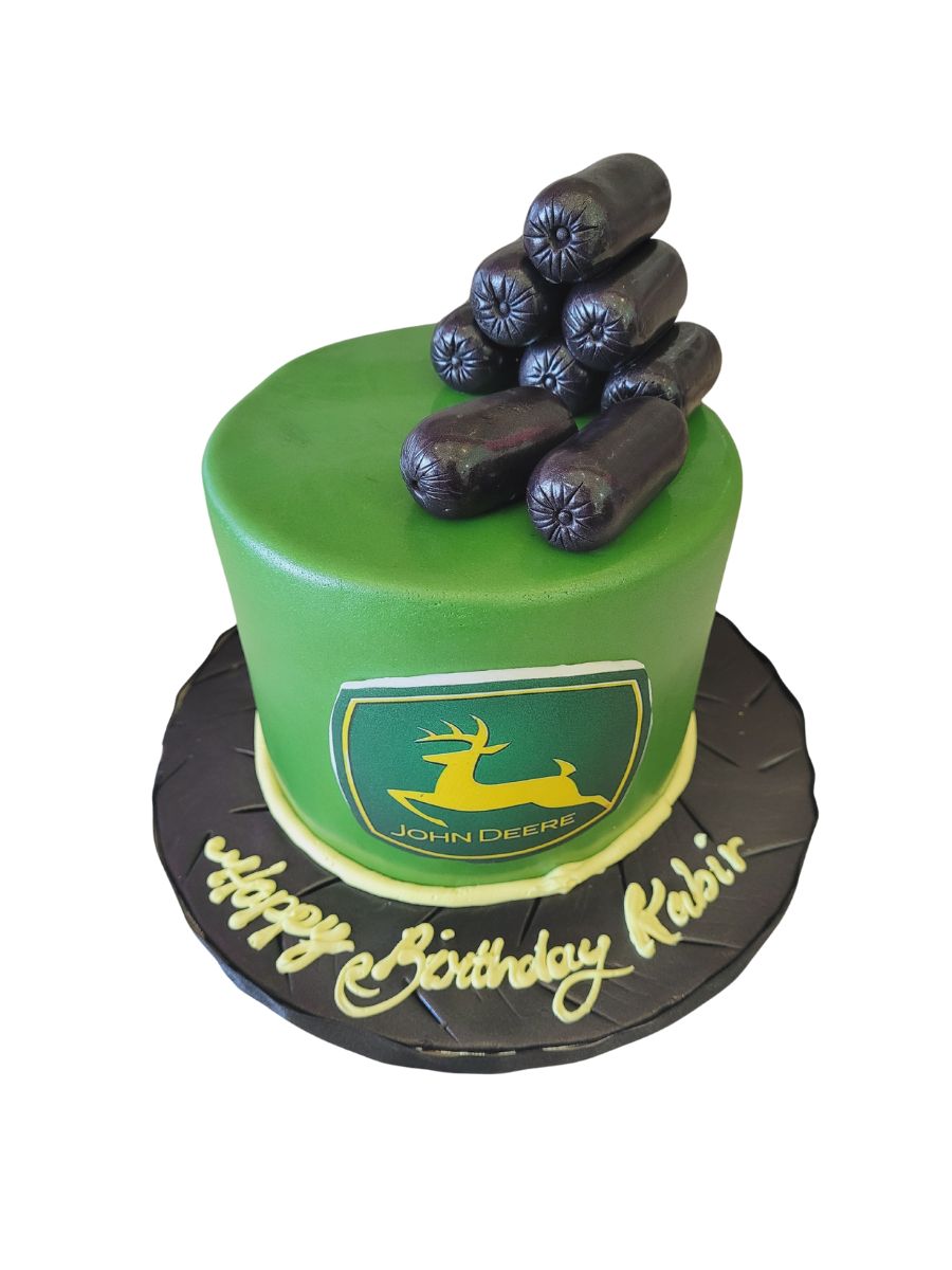 John Deere Fondant Birthday Cake