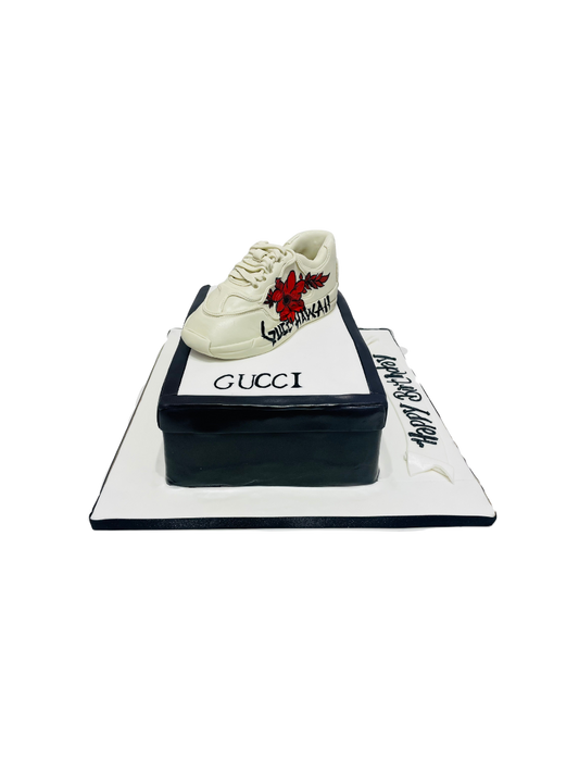 Gucci Shoe Box Fondant Cake