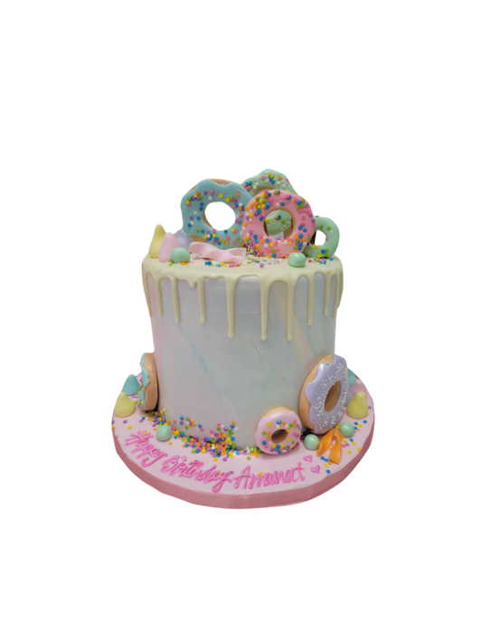 Donut Fondant Cake