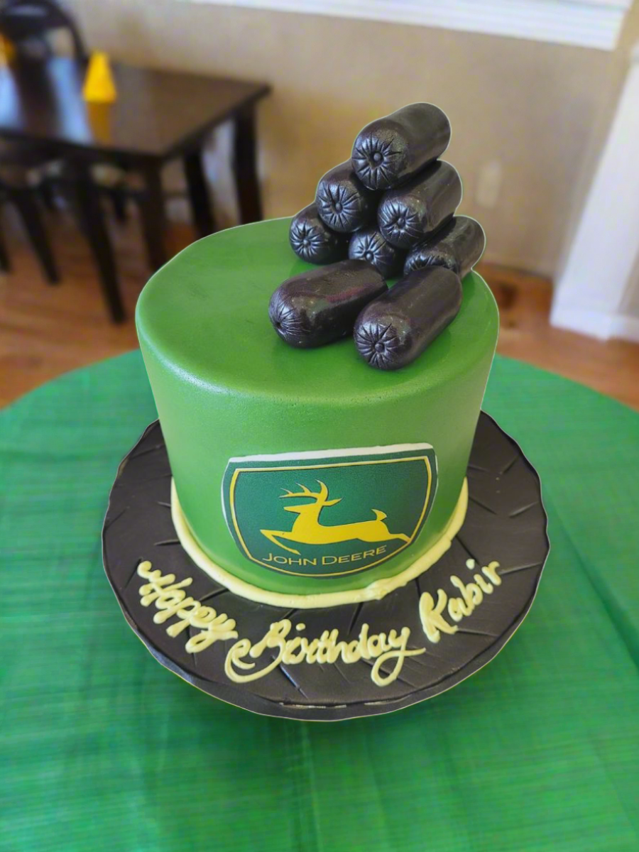 John Deere Fondant Birthday Cake