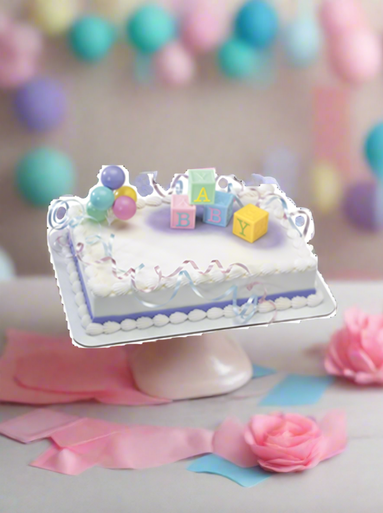 Ryan Baby Block Baby Shower Cake