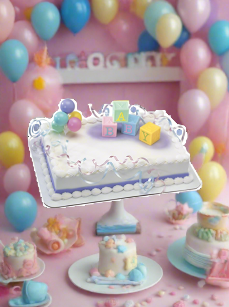 Ryan Baby Block Baby Shower Cake