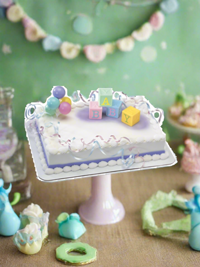 Ryan Baby Block Baby Shower Cake