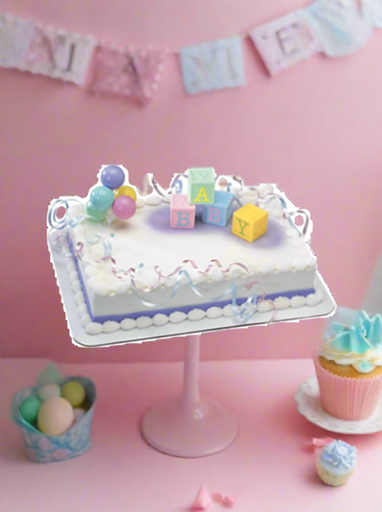 Ryan Baby Block Baby Shower Cake