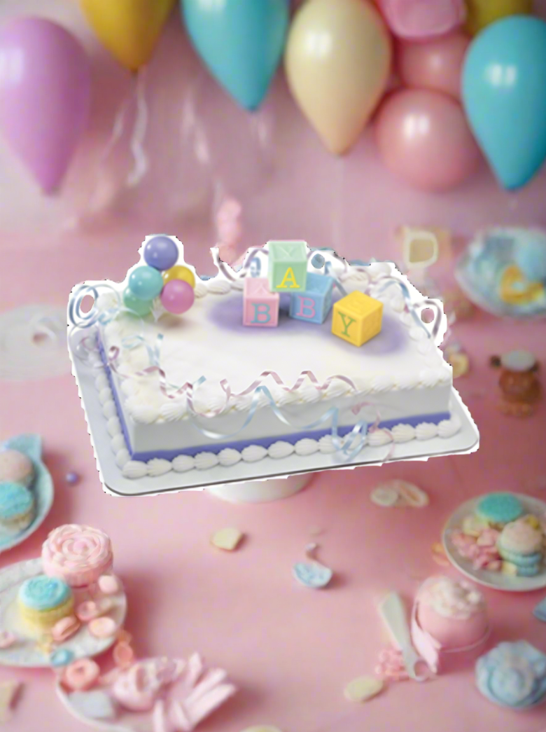 Ryan Baby Block Baby Shower Cake