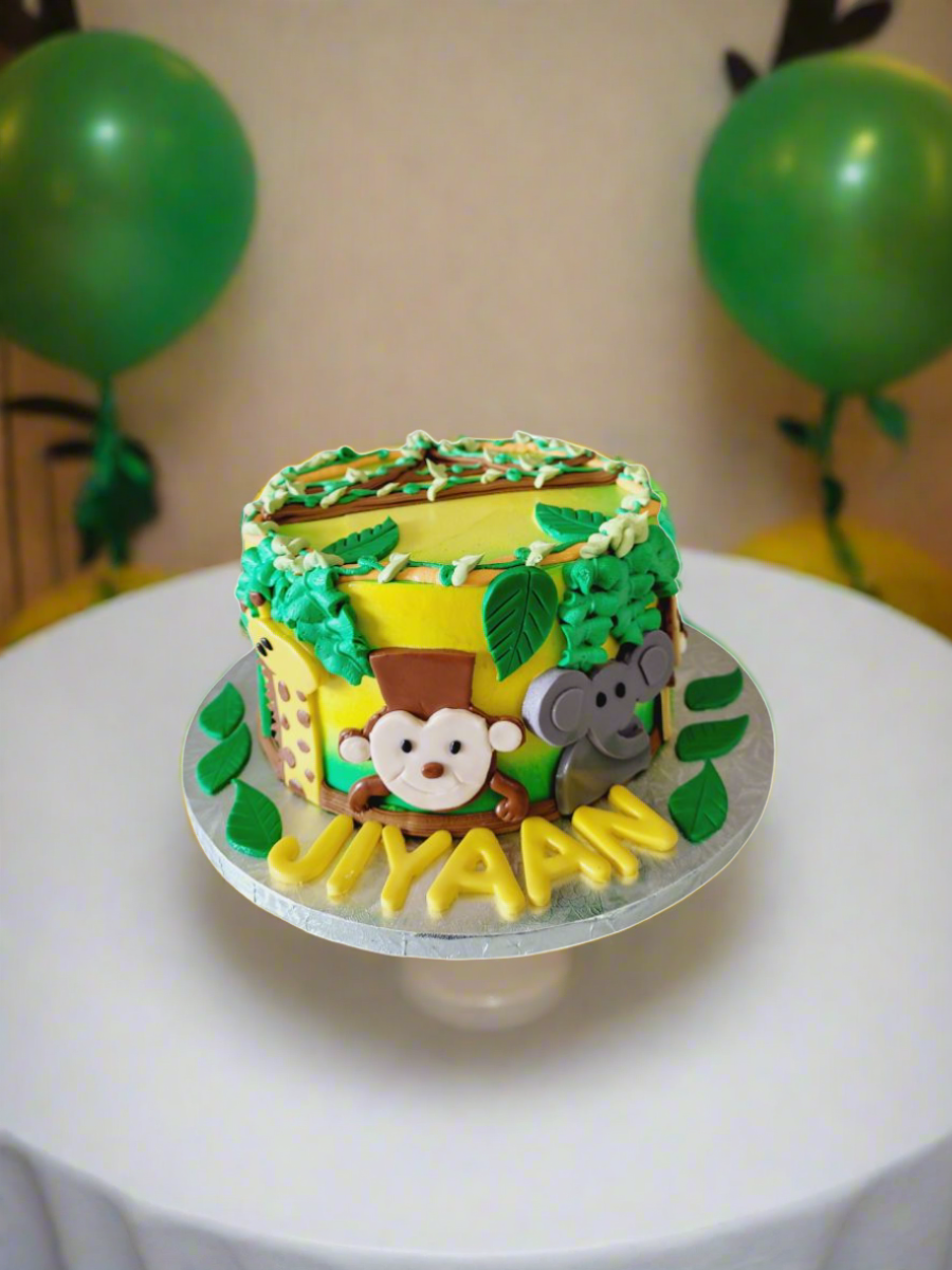 Jungle Fondant Cake