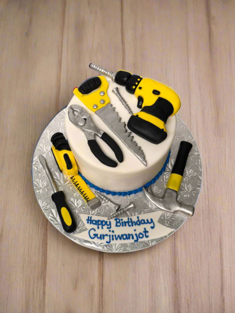 Tools Birthday Fondant Cake