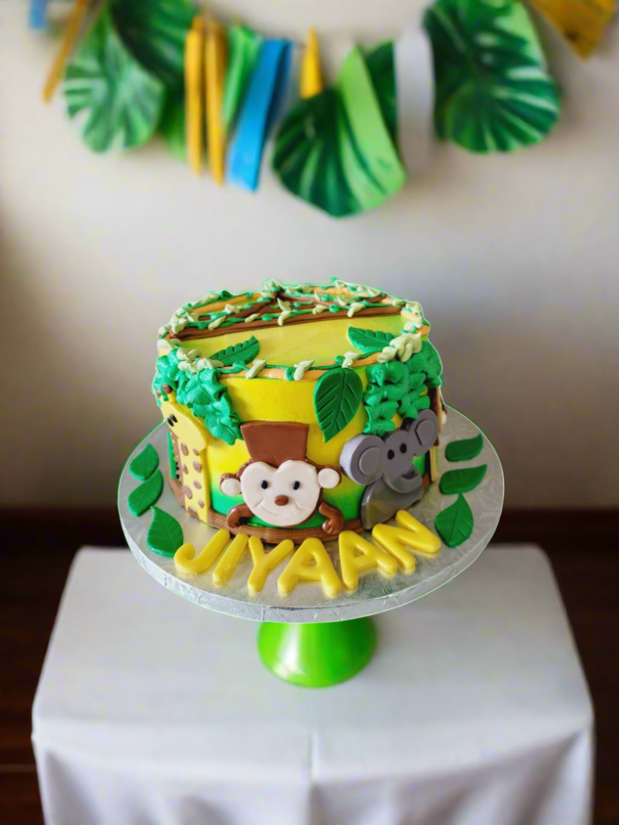 Jungle Fondant Cake