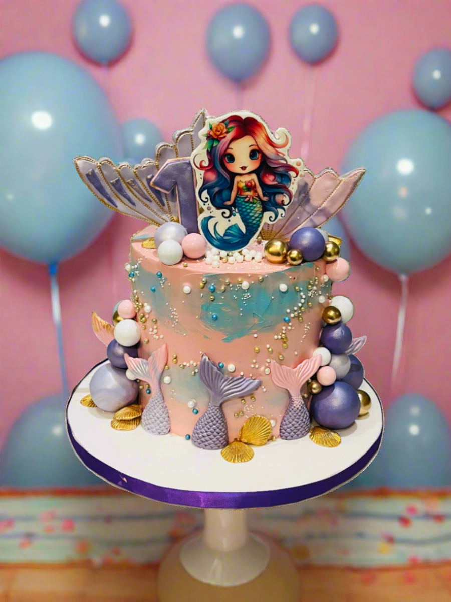 Alice Mermaid Cream Cake