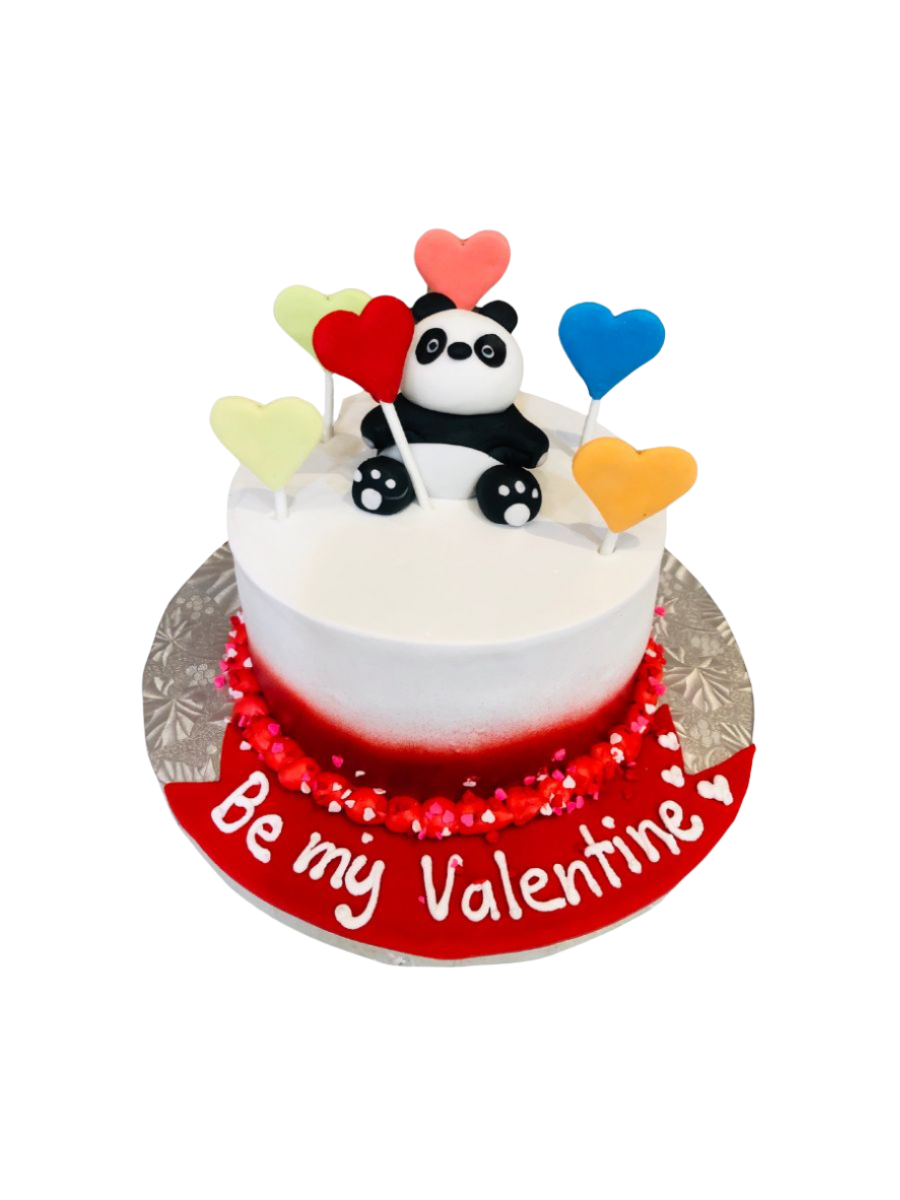 Panda Valentine Cake