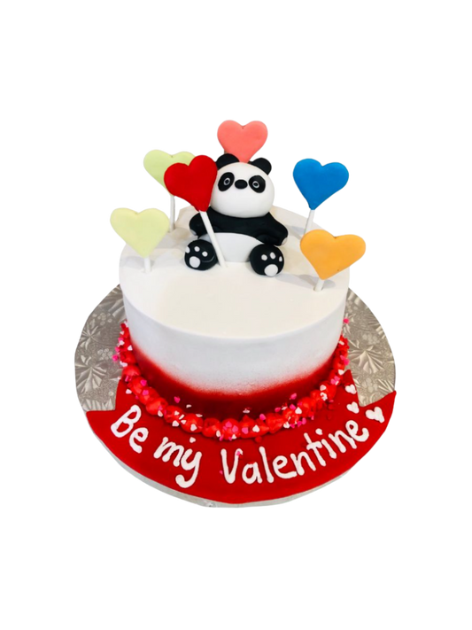 Panda Valentine Cake