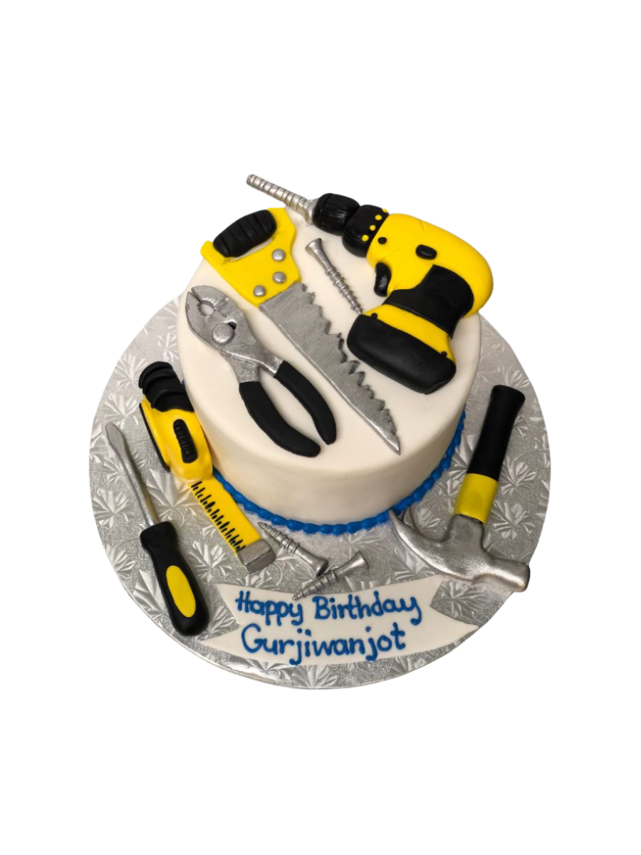 Tools Birthday Fondant Cake
