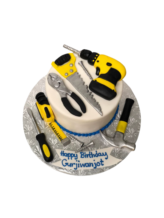 Tools Birthday Fondant Cake