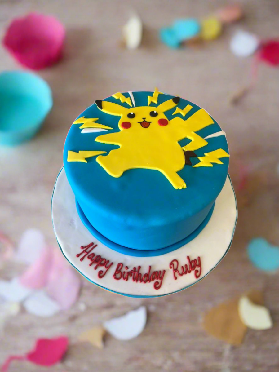 Pikachu Pokemon Fondant Cake