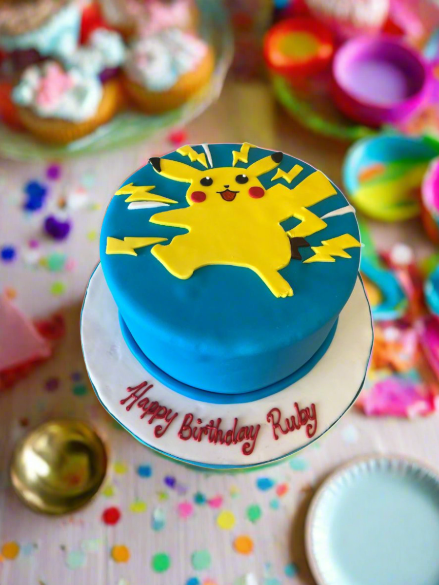 Pikachu Pokemon Fondant Cake