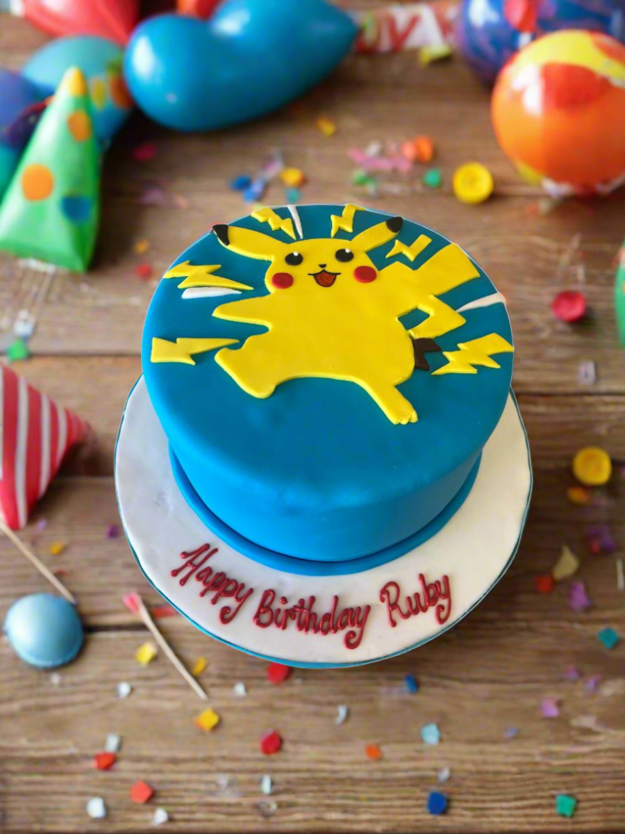 Pikachu Pokemon Fondant Cake
