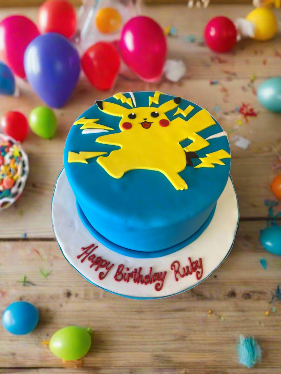 Pikachu Pokemon Fondant Cake