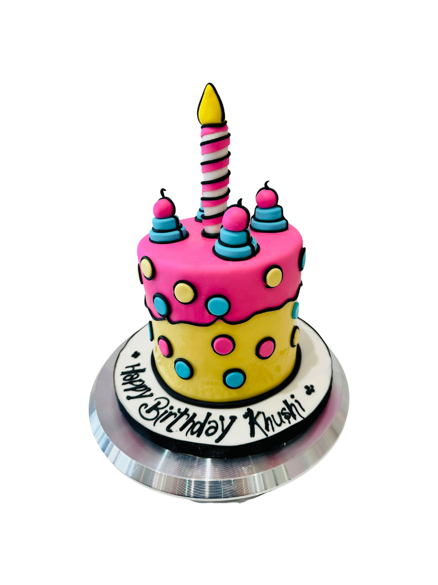 Khushi Comic Fondant Cake
