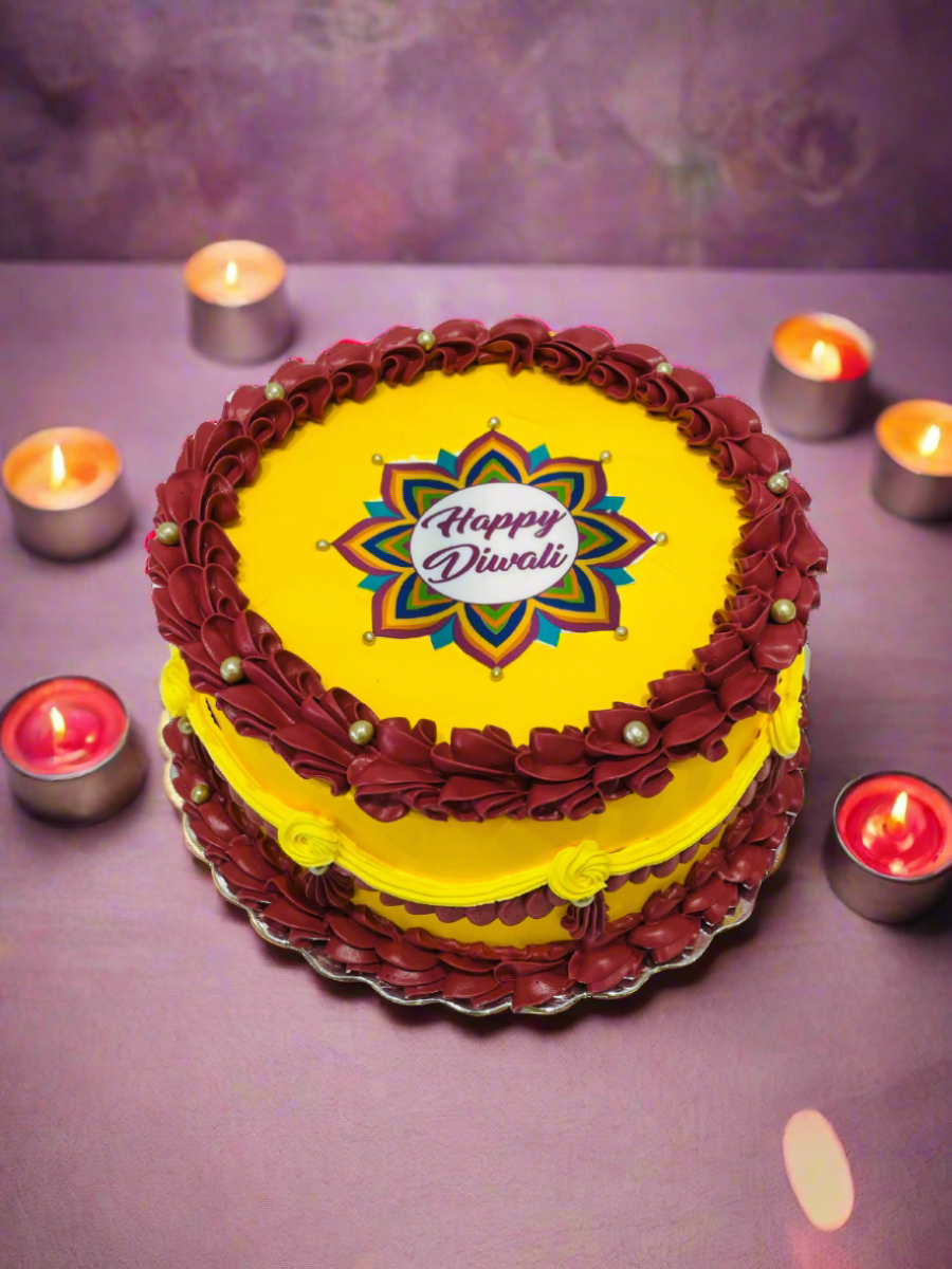 Vintage Diwali Cake