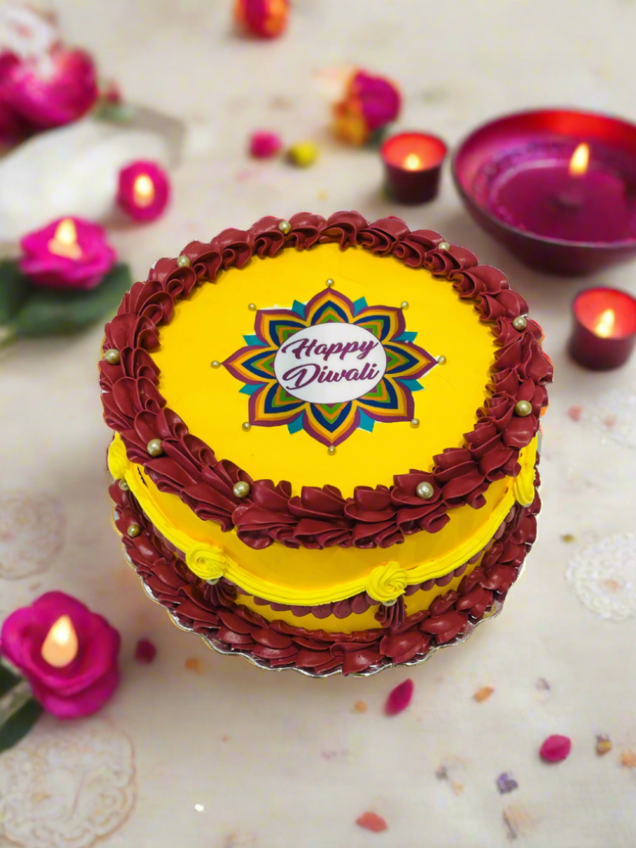 Vintage Diwali Cake