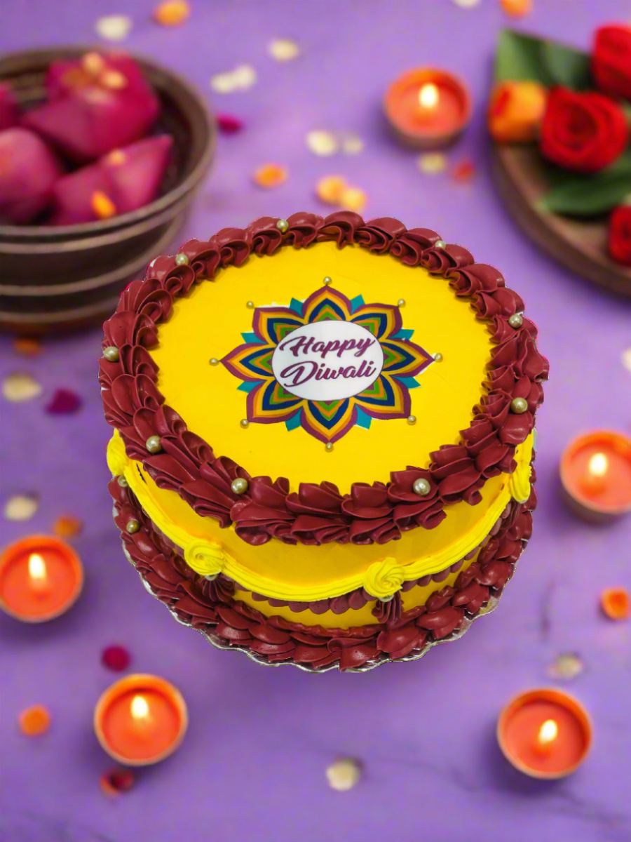 Vintage Diwali Cake