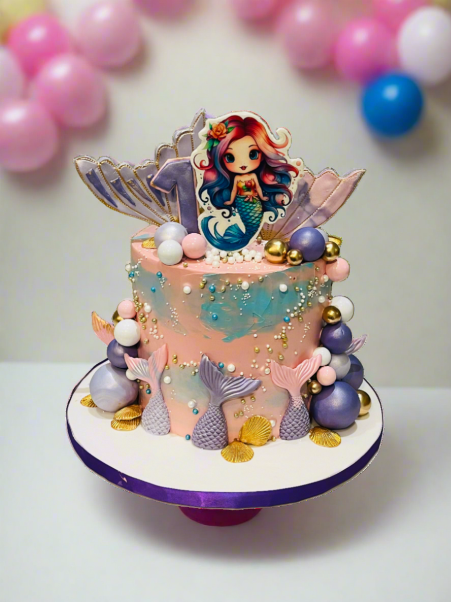 Alice Mermaid Cream Cake
